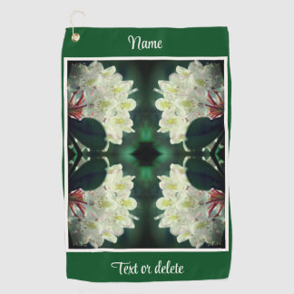 Serviette De Golf Blancs à fleurs d'Azalea Personnalisé