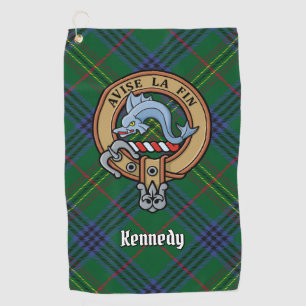Serviette De Golf Blason du clan Kennedy sur tartan