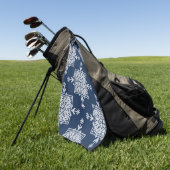 Serviette De Golf Bleu Blanc Mosaic Aztèque Motif Indien Mexique Eth (Vert)