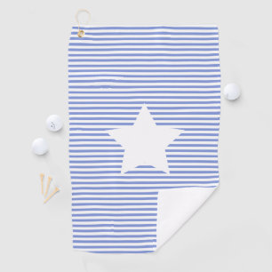 Serviette De Golf Bleu bleu marine et étoile blanche
