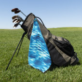 Serviette De Golf Bleu dégradé formant tourbillon abstrait t (Vert)