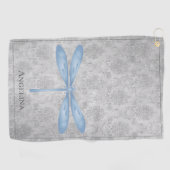 Serviette De Golf Bleu Dragonfly Damas (Horizontal)