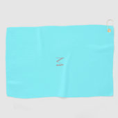 Serviette De Golf bleu électrique - ajoutez le monogramme (Horizontal)