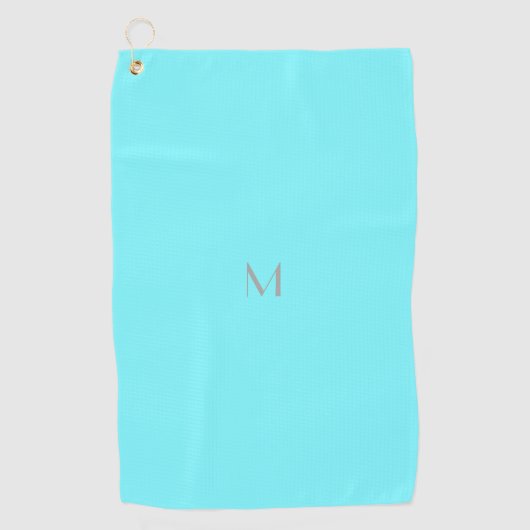 Serviette De Golf bleu électrique - ajoutez le monogramme (Devant)