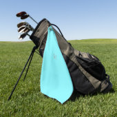 Serviette De Golf bleu électrique - ajoutez le monogramme (Vert)