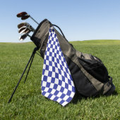 Serviette De Golf Bleu et blanc à carreaux (Vert)
