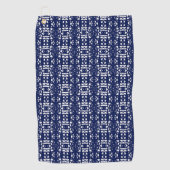 Serviette De Golf Bleu et blanc motif abstrait unique (Devant)