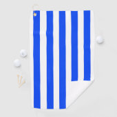 Serviette De Golf Bleu et Motif blanc pour voiles verticales (En situation)