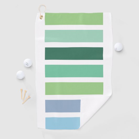 Serviette De Golf Bleu et vert (En situation)