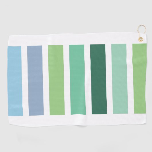 Serviette De Golf Bleu et vert (Horizontal)