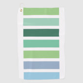 Serviette De Golf Bleu et vert (Devant)