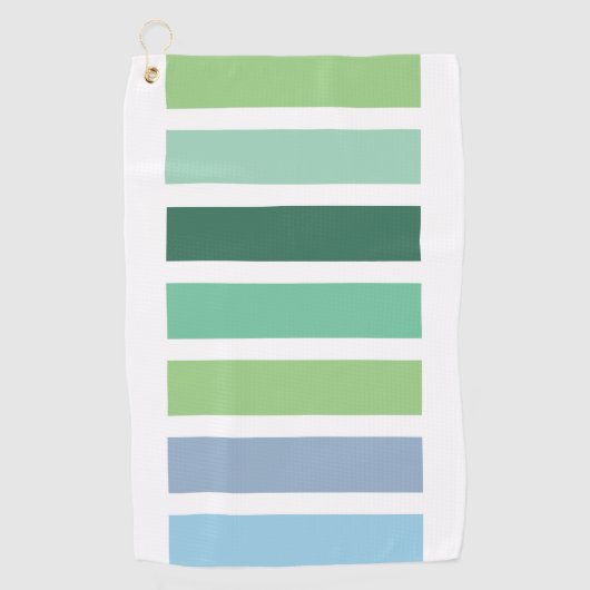 Serviette De Golf Bleu et vert (Devant)