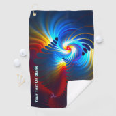 Serviette De Golf Bleu gravitationnel (En situation)