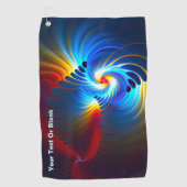 Serviette De Golf Bleu gravitationnel (Devant)