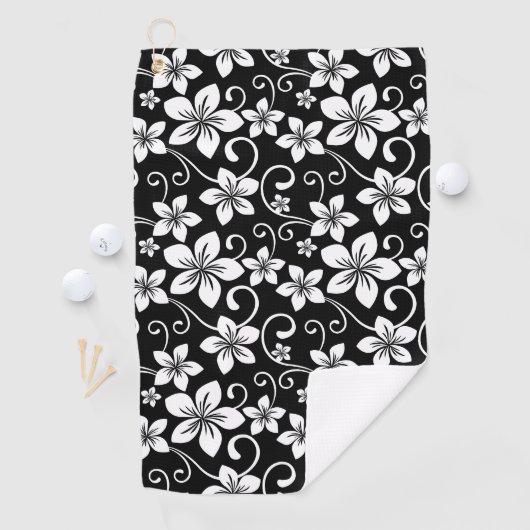 SERVIETTE DE GOLF BLEU HAWAII (NOIR) (En situation)