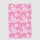 SERVIETTE DE GOLF BLEU HAWAII (ROSE DE BUBBLEGUM) (Devant)