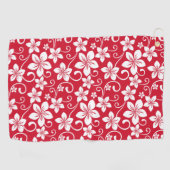 SERVIETTE DE GOLF BLEU HAWAII (ROUGE) (Horizontal)