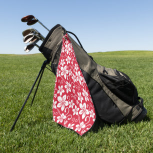 SERVIETTE DE GOLF BLEU HAWAII (ROUGE)