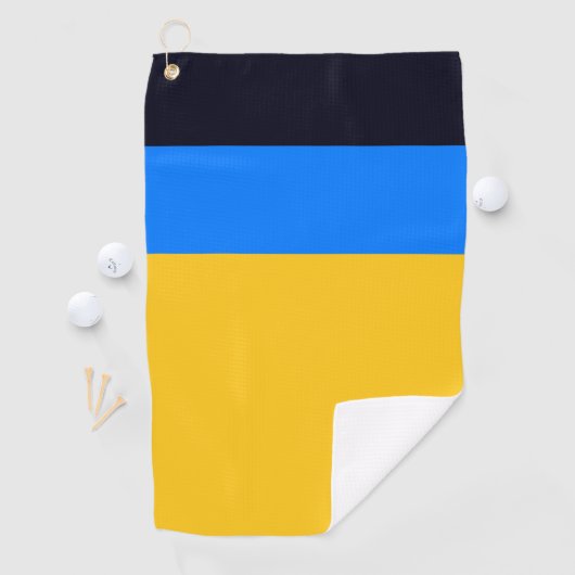 Serviette De Golf Bleu jaune (En situation)