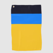 Serviette De Golf Bleu jaune (Devant)