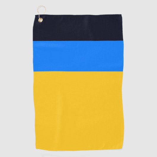 Serviette De Golf Bleu jaune (Devant)