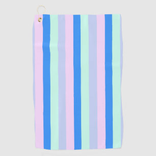 Serviette De Golf Bleu, Lavande, Rose et Monnaie Pastel Grandes vert