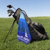 Serviette De Golf Bleu nord de l'Idaho (Vert)