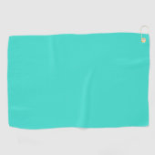 Serviette De Golf Bleu Turquoise solide (Horizontal)