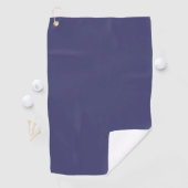 Serviette de golf bleue personnalisée (En situation)