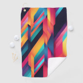 Serviette De Golf Blocs de couleurs vives (En situation)