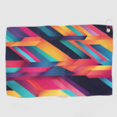 Serviette De Golf Blocs de couleurs vives (Horizontal)