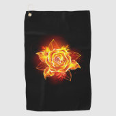 Serviette De Golf Blooming Fire Rose (Devant)