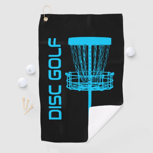 Serviette De Golf Blue Disk Golf Basket Golf Towne (En situation)