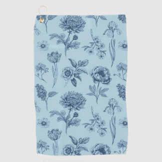 Serviette De Golf Blue Floral