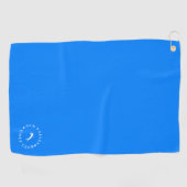 Serviette de golf Blue personnalisée avec Monogram (Horizontal)