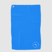 Serviette de golf Blue personnalisée avec Monogram (Devant)