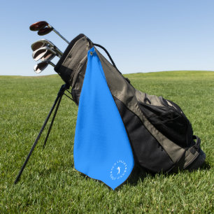 Serviette de golf Blue personnalisée avec Monogram