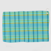 Serviette De Golf Blue Plaid par Shirley Taylor (Horizontal)
