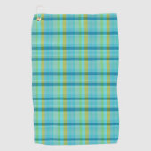 Serviette De Golf Blue Plaid par Shirley Taylor (Devant)