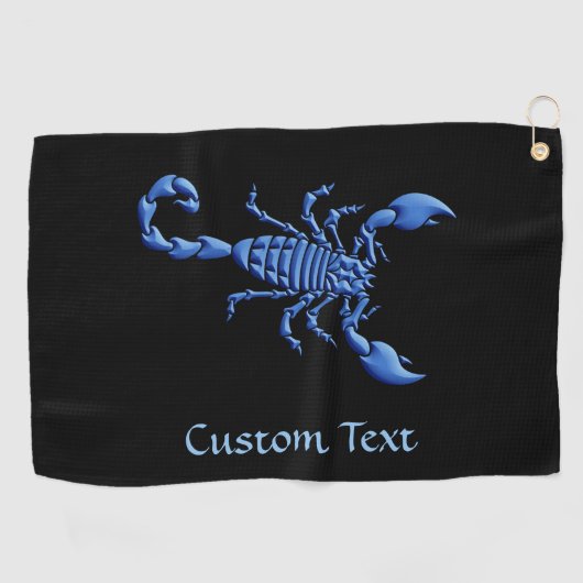 Serviette de golf Blue Scorpion (Horizontal)