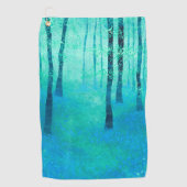 Serviette De Golf Bluebell Woodland Paiinting (Devant)
