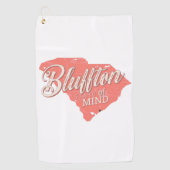 Serviette De Golf Bluffton State of Mind Lowcountry South Carolina (Devant)