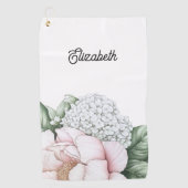 Serviette De Golf Blush Pink Peony Personalized (Devant)