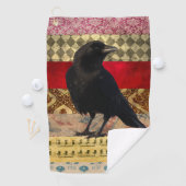 Serviette de golf Bohemian Crow (En situation)