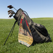 Serviette de golf Bohemian Crow (Vert)
