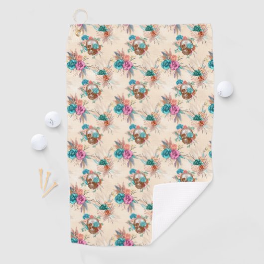 Serviette De Golf Boho Sketch Series Design 3 (En situation)