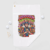 Serviette De Golf Boisson rétro patriotique Abraham (En situation)