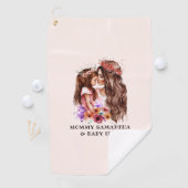 Serviette De Golf Bond adorable maman et fille (6) (En situation)