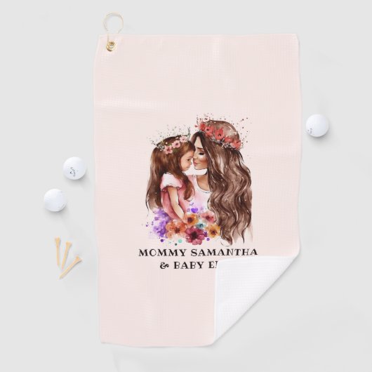 Serviette De Golf Bond adorable maman et fille (6) (En situation)