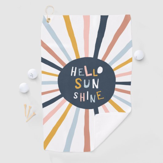 Serviette De Golf Bonjour Sunshine (En situation)